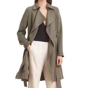 Aritzia Babaton Trench Coat, XS, Olive Green